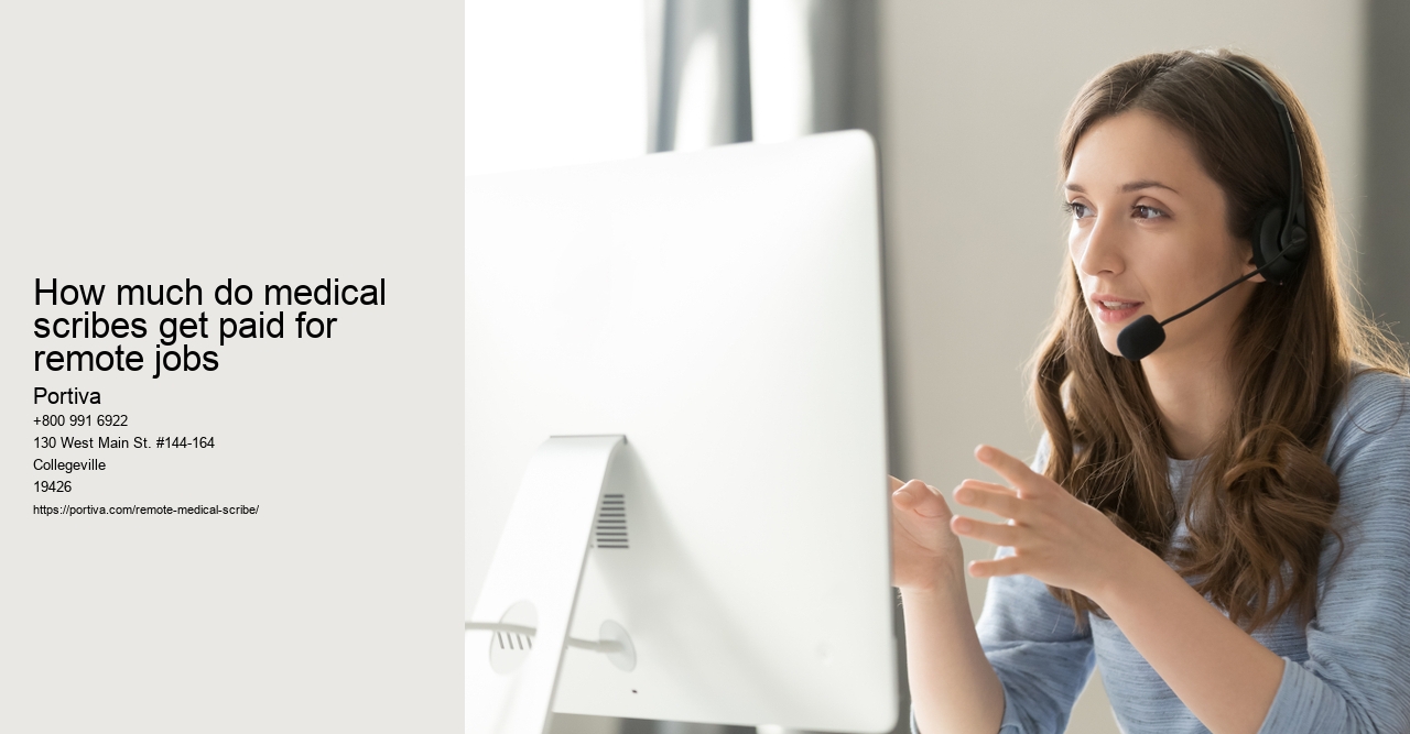 How much do medical scribes get paid for remote jobs